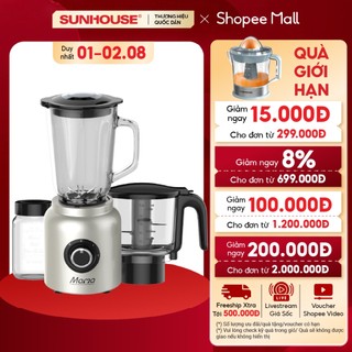 [Mã ELBSJBP03 giảm 12% đơn 500K] Máy xay sinh tố đa năng SUNHOUSE Mama SHD5353W