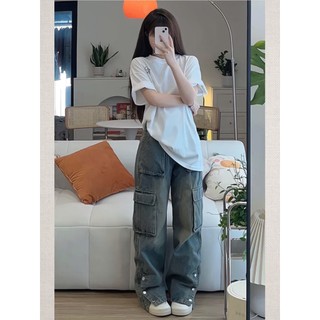 - áo thun t-shirt/ quần jean túi hộp ống rộng