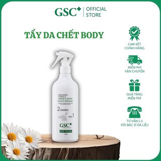 Tẩy tế bào chết body GSC, tắm trắng, ttbc, trắng body,xịt mụn lưng Perfect Body White Peeling 500ml