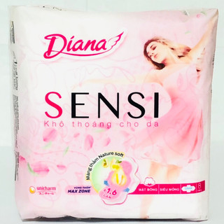 Băng vệ sinh Diana Sensi siêu mỏng cánh 23cm x 8 miếng
