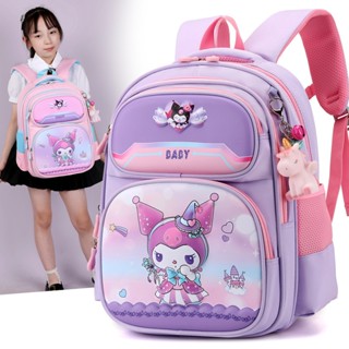 Balo chống gù cho bé đi học tiểu học form hộp đứng nhiều ngăn vải oxford cao cấp 18-11