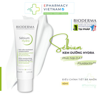 Kem Dưỡng BIODERMA Sebium Hydra Giúp Kiểm Soát Bã Nhờn Cho Da Dầu, Mụn 40ml