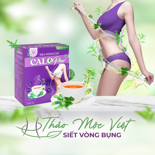Trà giảm cân calophar trà detox 15 ngày thảo mộc, đốt cháy mỡ thừa