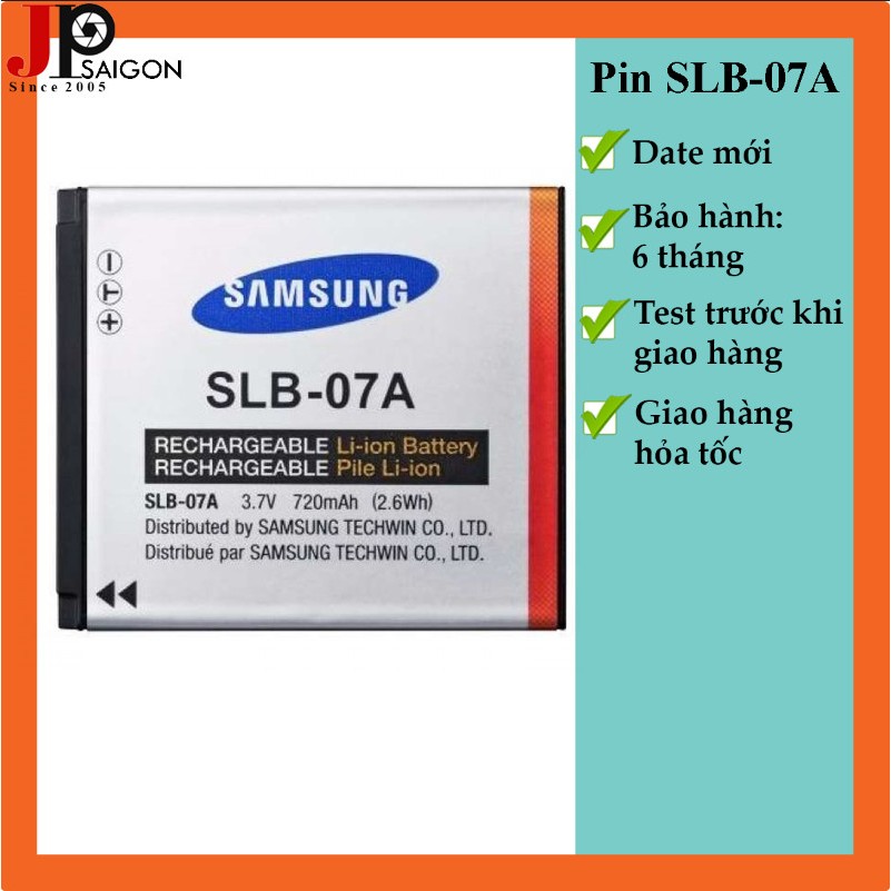 Pin thay thế pin máy ảnh SamSung SLB-07A