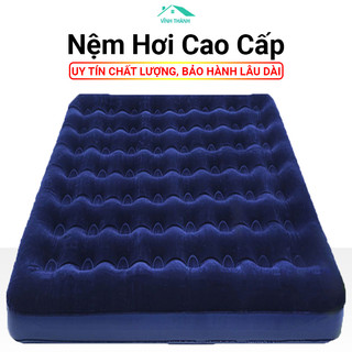 [ Chọn Mã ] Đệm Hơi Avenli Cao Cấp Gấp Gọn Kèm Bơm Điện 2 Chiều Và Miếng Vá Dự Phòng