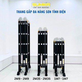 Thang nhôm gấp xếp 4 đoạn đa năng Sumika SKM203NEW, SKM204NEW, SKM205NEW. Bảo hành 2 năm