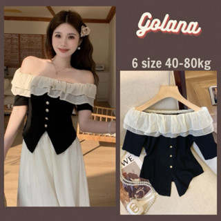 Áo Trễ Vai Cộc Tay 2 Tầng Siêu Nữ Tính, Áo Sơ Mi Trễ Vai Ngắn tay umy ( Có Bigsize)