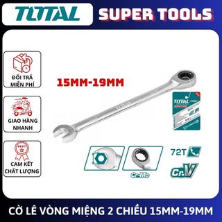 Đồ nghề total cờ lê miệng vòng 2 chiều 15mm—>19mm tcspar151 - tcspar161 - tcspar171 - tcspar181 - tcspar191