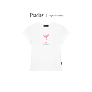 Áo thun nữ baby tee vải co giãn form ôm pradies - sweet martini