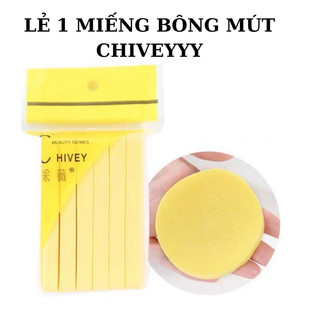 Lẻ 1 mút bọt biển rửa mặt chivey chính hãng