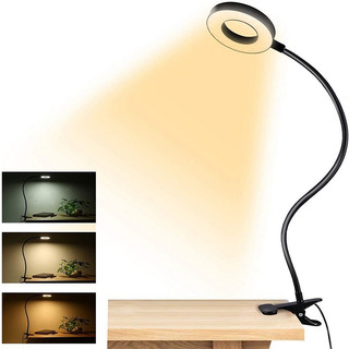Đèn kẹp bàn bóng LED 3 màu ánh sáng, thân uốn linh hoạt, tiết kiệm điện,sử dụng đọc sách, học tập, làm nail