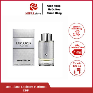 Mẫu thử nước hoa nam Montblanc Explorer Platinum chiết 5ml, 10ml, hàng chính hãng