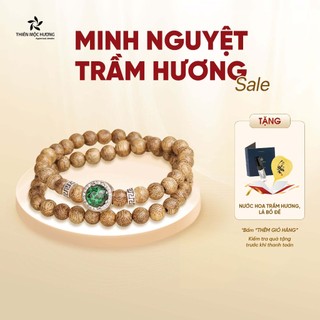 Vòng tay trầm hương Minh Nguyệt đôi - Thiên Mộc Hương - Trầm Tốc Việt Nam - Thành công, hạnh phúc