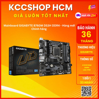 Mainboard gigabyte b760m ds3h ddr4 - bảo hành hãng 36 tháng