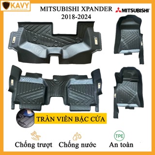 Thảm lót sàn xe ô tô Mitsubishi Xpander 2018-2025 đúc nguyên khối TPE tràn viền bậc cửa