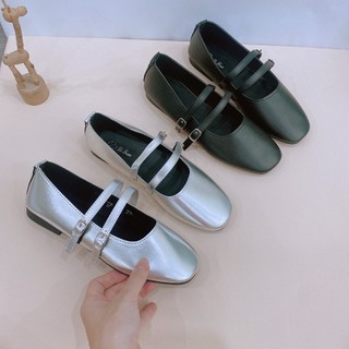 Giày Búp Bê MarryJane Phong Cách Cổ Điển 2 Quai Basic G044