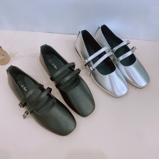 Giày Búp Bê MarryJane Phong Cách Cổ Điển 2 Quai Basic G044