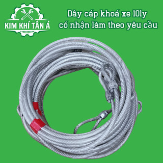 Dây cáp khoá xe 10ly, 10 mét, 15 mét, 20 mét, 30 mét, cáp khoá 10ly chắc chắn - tân á sài gòn
