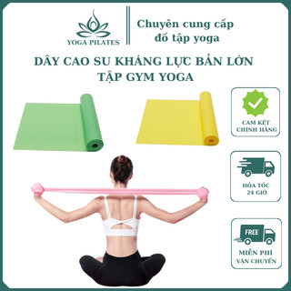 Dây Cao Su Đàn Hồi Kháng Lực Band Bản Rộng Tập Gym, Yoga Pilates 1m5
