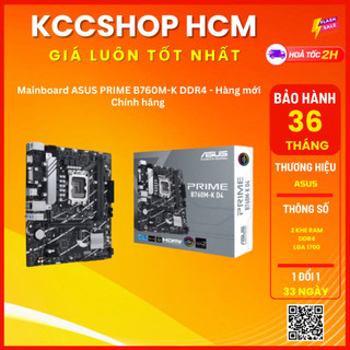 Mainboard asus prime b760m-k ddr4 - chính hãng bảo hành 36 tháng