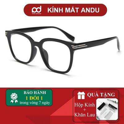 Gọng kính cận thời trang nam nữ ANDU EYEWEAR dáng vuông nhựa cao cấp phong cách SLAY - 83AD019