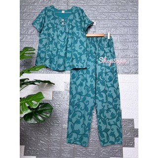 Đồ bộ tole trung niên, Bộ lanh mặc nhà quần dài cao cấp SHOP5SAO [CÓ BIGSIZE] (48-80kg)