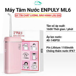 Máy tăm nước xiaomi enpuly m6 plus - xịt vệ sinh răng miệng xiaomi enpuly chống nước ipx7 - dung tích 140ml