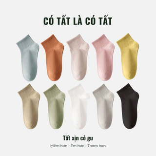 Tất Nữ Cổ Ngắn Có Tất Là Có Tất cotton pima nhập Mỹ dày dặn và rất thoáng mát_RUMEEGIRL