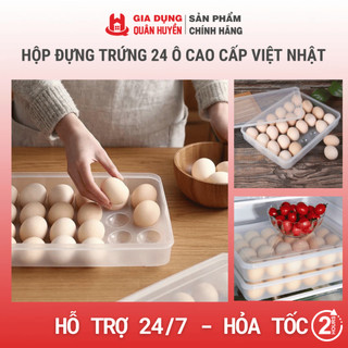 Hộp đựng trứng, khay đựng trứng 24 ô cao cấp Việt Nhật