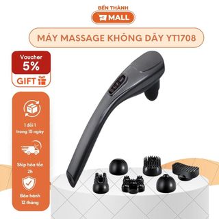 MÁY MASSAGE CẦM TAY KHÔNG DÂY YT1708 [6 đầu massage chuyên dụng]