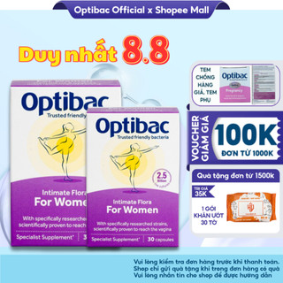 Lợi khuẩn phụ khoa Optibac For Women 30 viên hỗ trợ cân bằng độ pH tự nhiên ngăn ngừa viêm phụ khoa