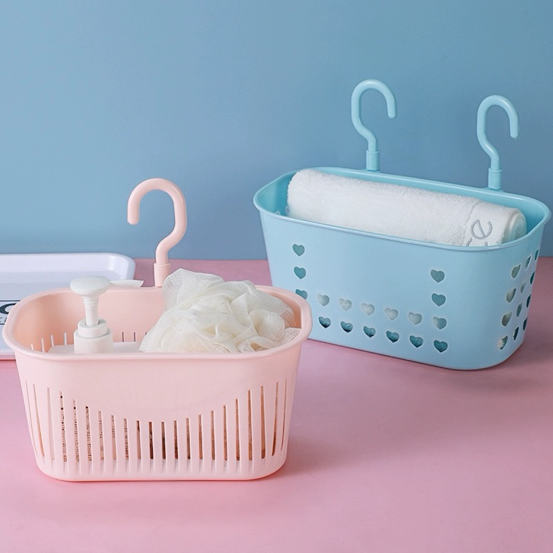 Rổ nhựa dán tường (H6) để đồ nhà bếp , nhà tắm tiện lợi (H6)