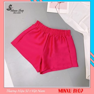 Quần short phồng tacta cạp chun, quần đùi cạp cao có nhiều màu túi 2 bên minxu shop qu06