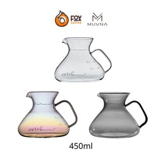 Bình Server Thủy Tinh Đong Cà Phê Có Tay Cầm Awake 450ml MUVNA | Awake Coffee Sharing Pot/ Server