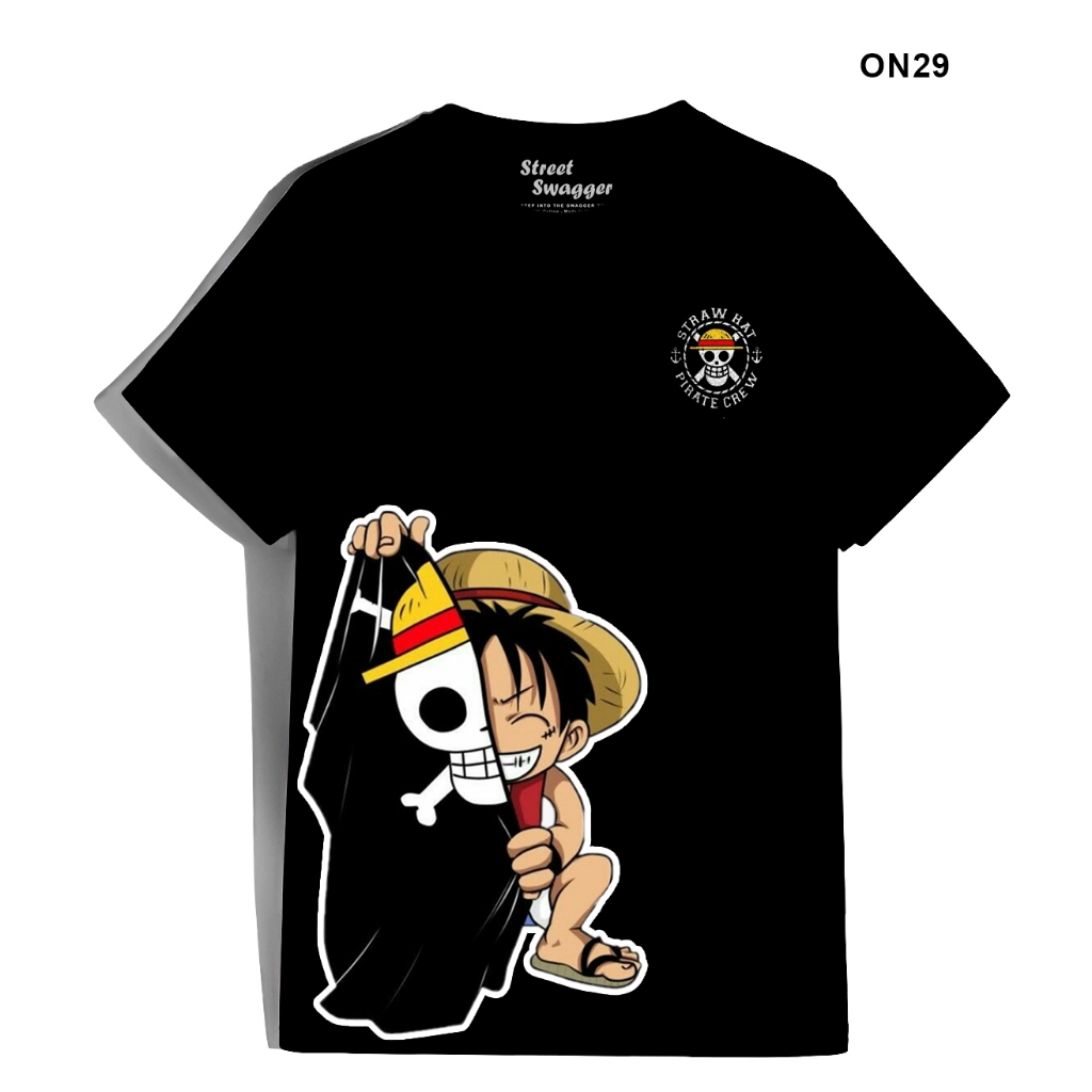 Tổng Hợp Các Mẫu Áo Thun One Piece. Áo Phông Brand Street Swagger. Luffy Gear 5, Zoro, Sanji, Ace 2