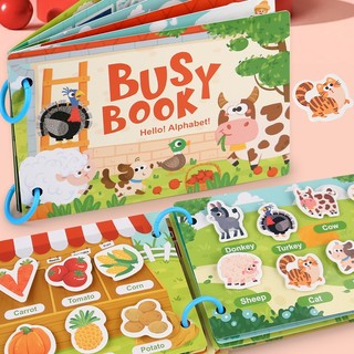 HỌC LIỆU BÓC DÁN THÔNG MINH MONTESSORI NHIỀU CHỦ ĐỀ CHO BÉ - BUSYBOOK GIÚP PHÁT TRIỂN TRÍ TUỆ