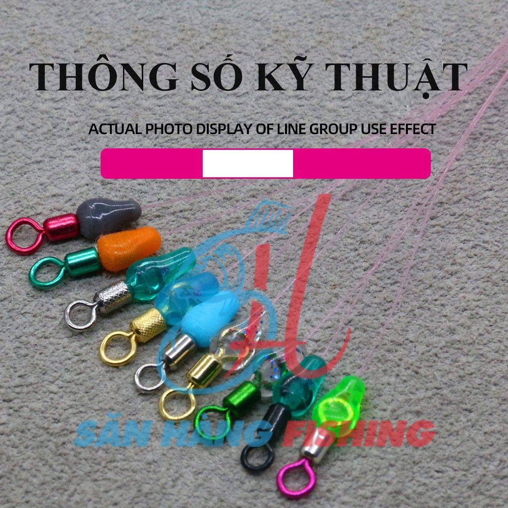 [Fisher's Man] Set 100 Hạt Chặn Bọc Khóa số 8, Hạt Chặn Phao Câu Đài, Chặn Phao Câu Cá