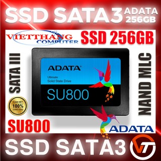Ổ cứng ssd 256g adata ultimate su800 sata 3 nand tlc micron dram chính hãng good 100%