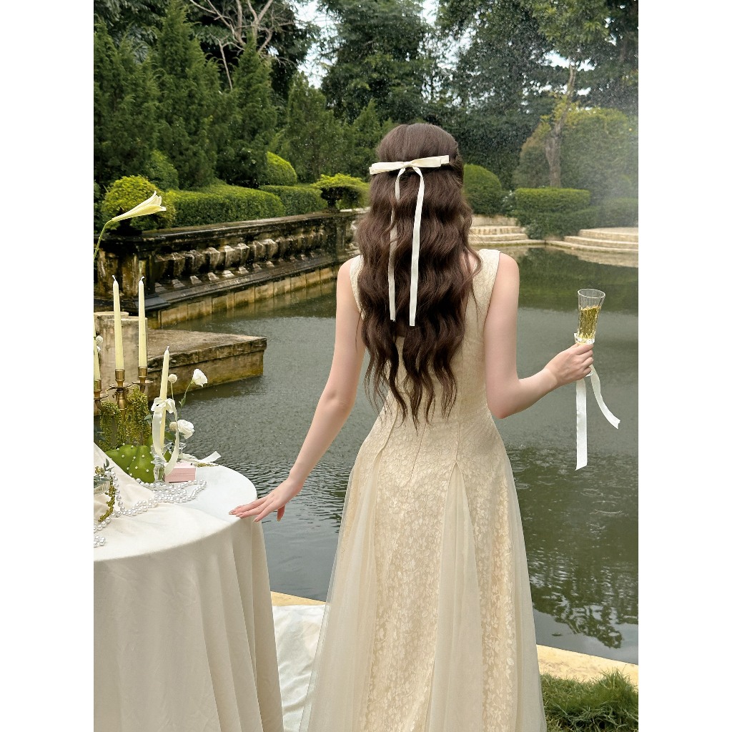 SÒ VINTAGE - ELODIE đầm maxi ren ánh phối lưới | BigBuy360 - bigbuy360.vn