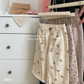 Quần dài thu đông, quần dài cho bé gái thanh hằng baby chất vải kaki ống suông size từ 11kg đến 28 kg