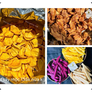 Chuối sấy / Mít sấy / khoai sấy không đường 1 kg - nhà Nine