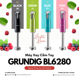 ☑️ BL6280 - Máy xay cầm tay Grundig BL6280 700W nhiều màu - Hàng Chính Hãng