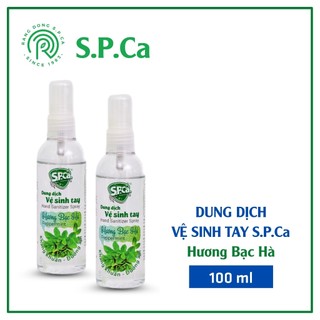 Dung dịch vệ sinh tay spca 100ml hương bạc hà vệ sinh vật dụng - spca000019