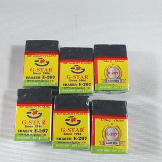 [MUA SỈ GIẢM 10%] [COMBO 5 CỤC] Gôm tẩy bút chì màu đen G-Star E-207