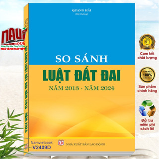 Sách so sánh luật đất đai 2013 với luật đất đai 2024