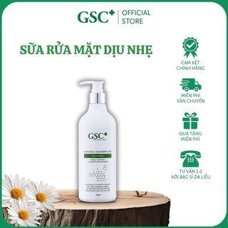 Sữa rửa mặt GSC, srm làm sạch sâu, ngừa mụn dành cho da nhạy cảm, GSC Natural Cleansing Gel 500ml