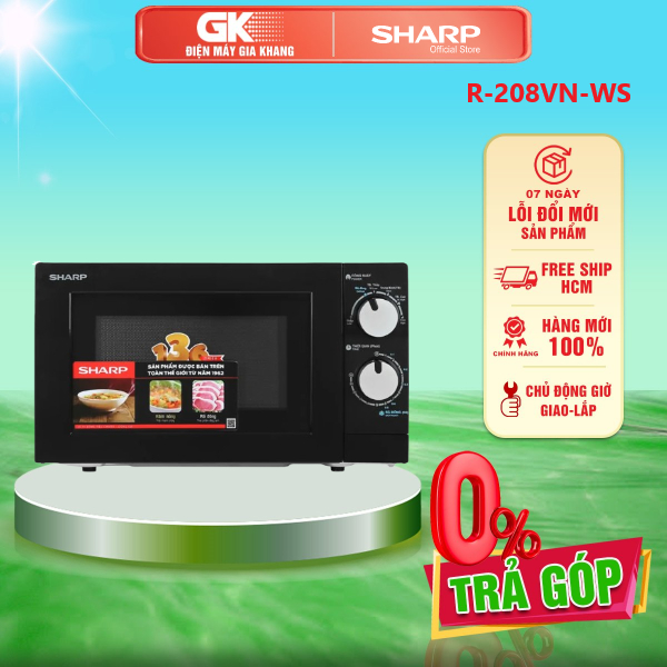 R-G228VN-SL / R-208VN-WS - Lò Vi Sóng Sharp 20 Lít R-208VN-WS