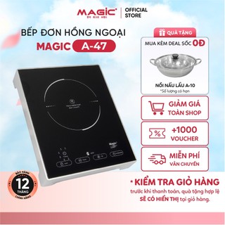 Bếp hồng ngoại Magic A47, công suất 2000w, mặt kính Ceramic