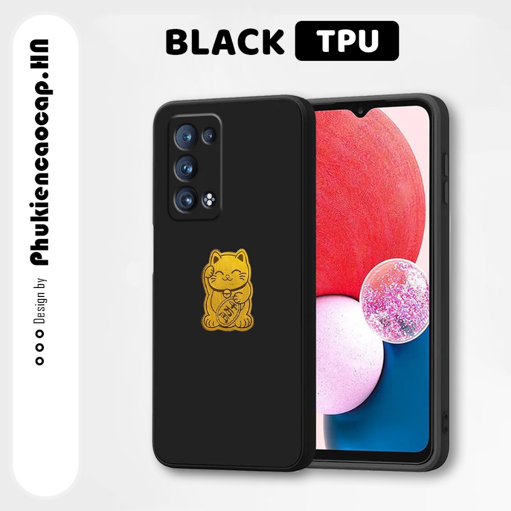 Ốp lưng Oppo Reno 6 Pro 5G / Reno6 Pro+ 5G / Reno6 Pro 5G - Ốp mèo thần tài may mắn, chất liệu TPU c