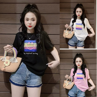 Áo thun cotton thái phom vừa